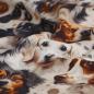 Preview: Baumwollstoff Motivdruck digital Hundeköpfe
